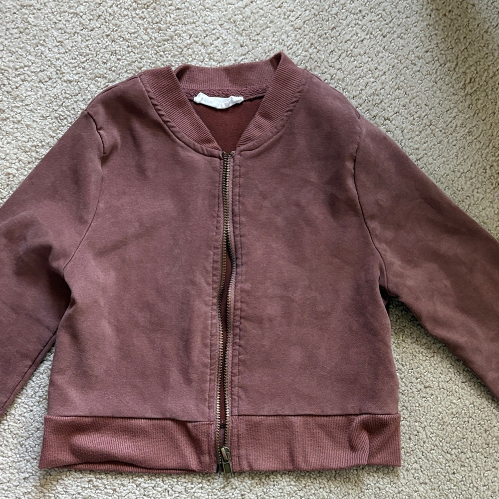 Kids Mauve Crop Jacket